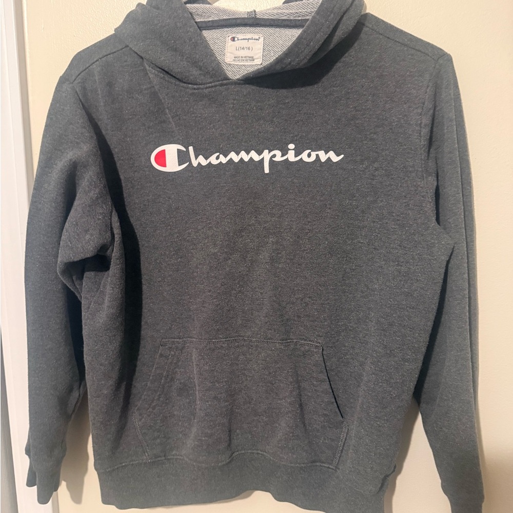 Champion Dark Gray Pullover Hoodie